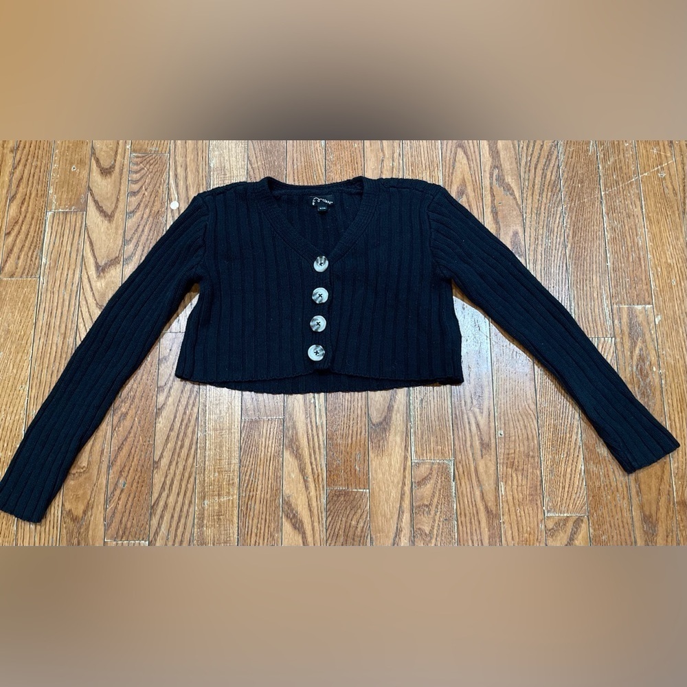 Art Class Black Ribbed Knitwear
